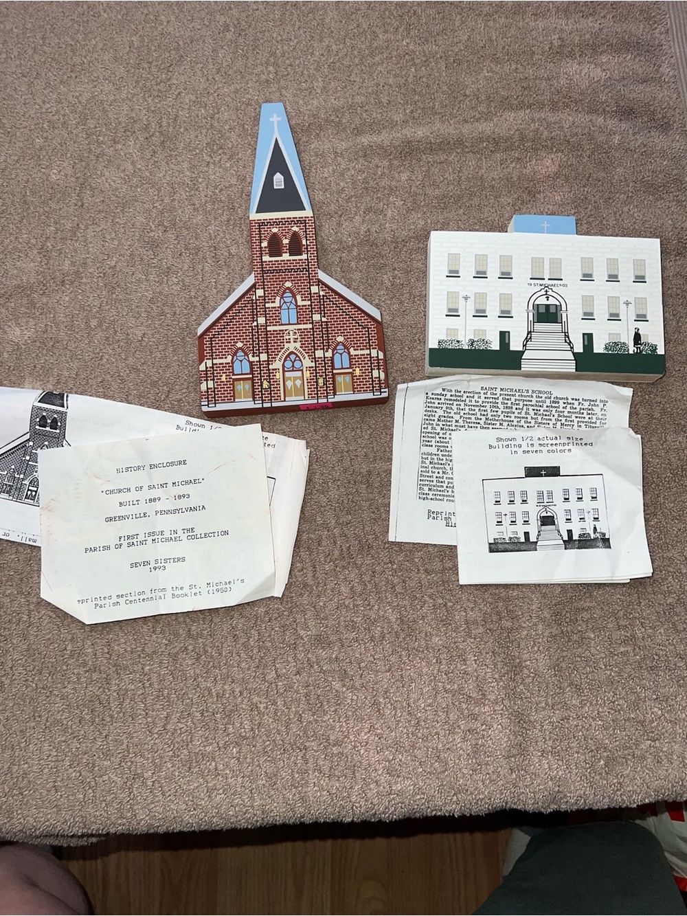 Church Of Saint Michael & Saint Michael School Wooden Collectibles Seven Sisters